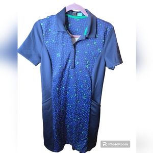 PGA Tour Womens Floral-Print Dress Size M